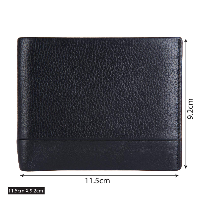Black Men's Wallet Stylish Genuine Leather Wallets for Men Latest Gents Purse with Card Holder Compartment