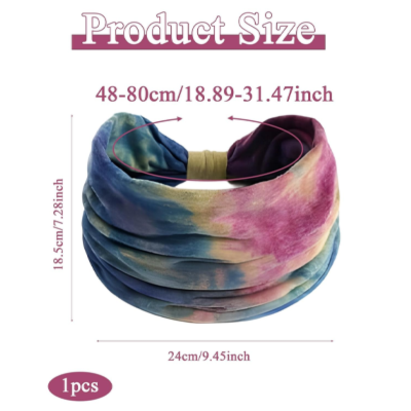 Women's Hair, Boho Headband Elastic Soft Flower Wide Headbands for Women Yoga Sport Hairbands, Hair Accessories for Everyday Sport Fitness