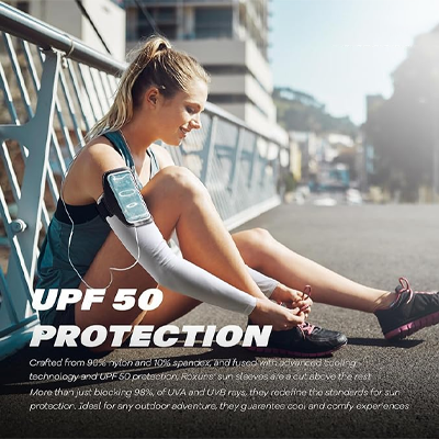 UV Sun Protection Cooling Sleeves,Compression Cricket Sports Hand Cover for Men/Women