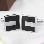 The Embellished Black Cufflinks for Men