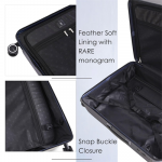 Gallardo Medium Size Carbon Fibre Hard Trolley Bag Polycarbonate Antiscratch Travel Suitcase with 8 Silent Wheels