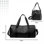 Multi-Function Large Capacity Travel Bag (Leather Look, Black)