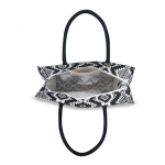 Unisex Geometric Printed Structured Handheld Bag