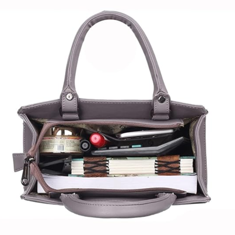 Women's Structured Faux Leather Handbag