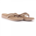 Women Elegant Embellished Shimmery Wedding T-Strap Flat Slip On Slippers