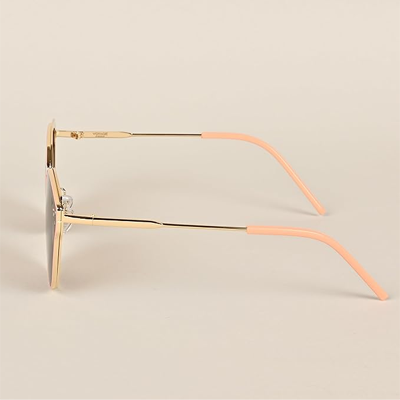 Uv Protected Cateye Sunglasses For Women (Brown Lens|Pink Frame