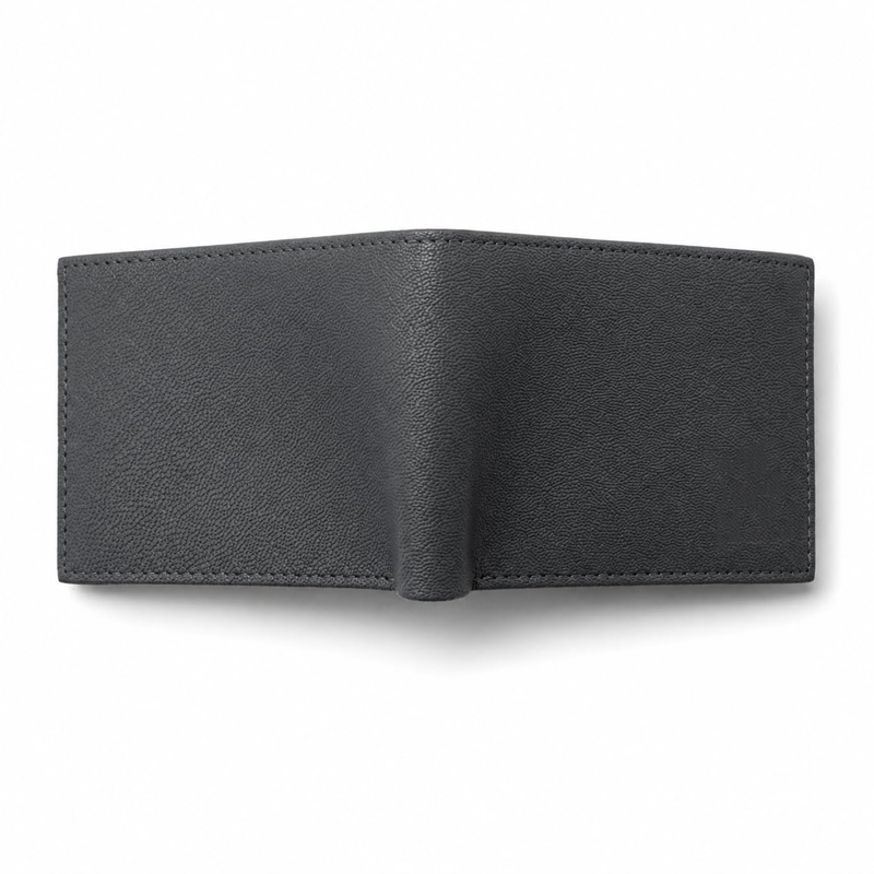 Leather Wallets for Man Original Bi Fold Slim Men Wallet with ID Window Easy Access 5 Card Slots Coin Pocket Durable Genuine Leather Compact Design Gi