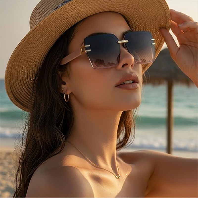 Stylish Square Sunglasses for Women | UV400 Protection | Oversized Designer Shades | Trendy Eyewear | Summer Sun Protection