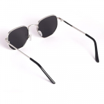 Small Octagonal Polarized Sunglasses for Women Men Classic Retro Metal Frame Polygon Sun Glasses UV400 Protection