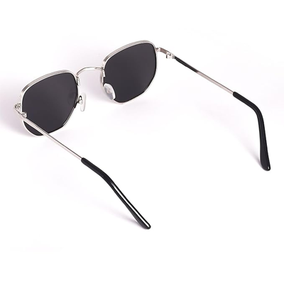 Small Octagonal Polarized Sunglasses for Women Men Classic Retro Metal Frame Polygon Sun Glasses UV400 Protection
