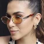 Retro Oval Sunglasses for Men & Women | Metal Frame | UV400 Protection | Durable, Stylish & Trending Shades
