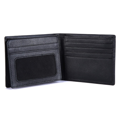 Black Men's Wallet Stylish Genuine Leather Wallets for Men Latest Gents Purse with Card Holder Compartment