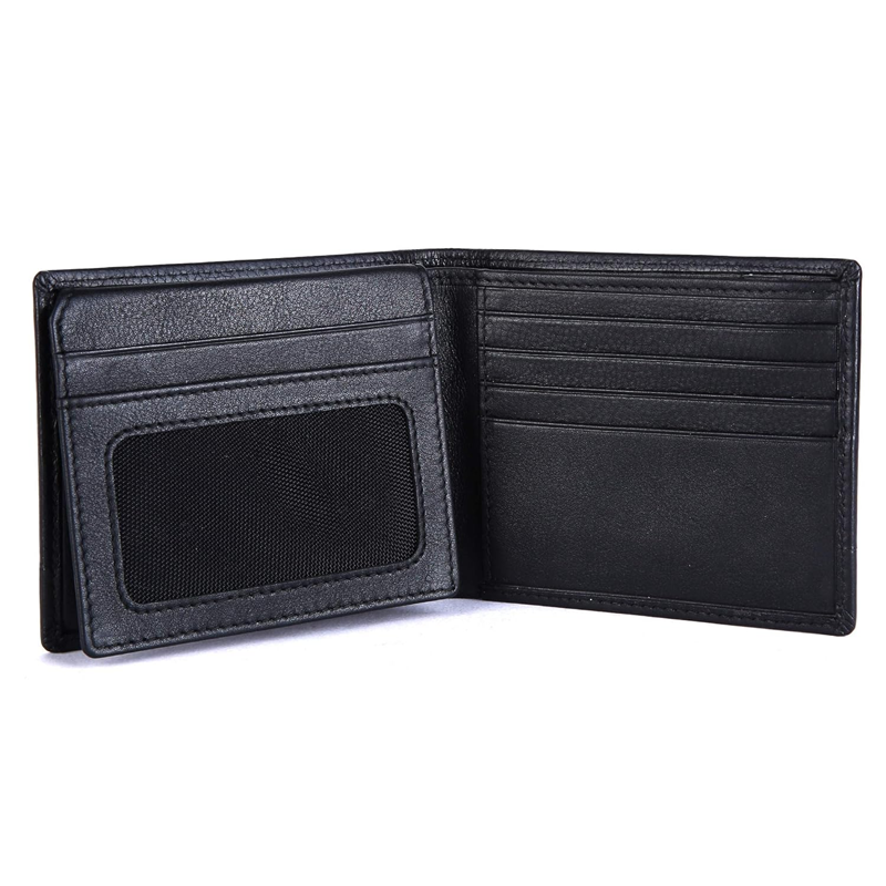 Black Men's Wallet Stylish Genuine Leather Wallets for Men Latest Gents Purse with Card Holder Compartment
