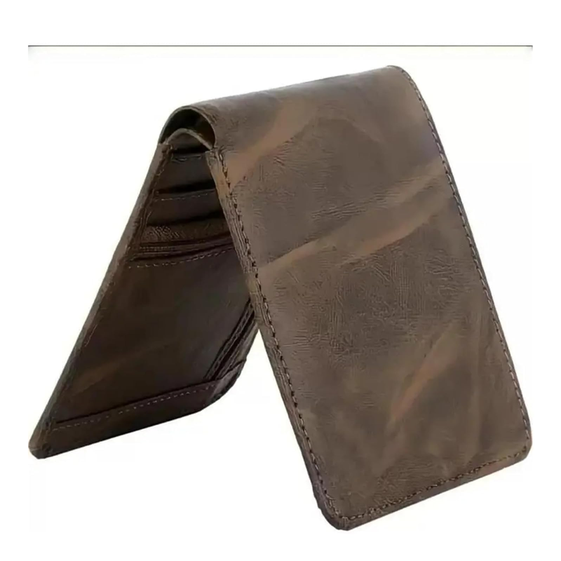 Double Zipper Pu Leather Wallet for Men | 3 Card Slots | 2 Secret Compartments | 2 Currency Compartments | 1 Coin & Zip Pocket