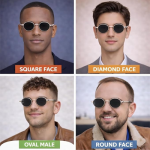 Ponderable UV Protection Coating Round Sunglasses for Men and Women Classic Metal Sun Glasses