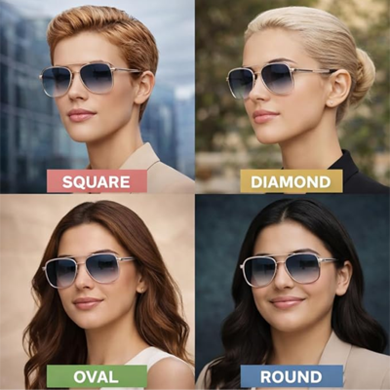 UV Protected Driving Pilot Gradient Square Metal Body Sunglasses for Men and Women