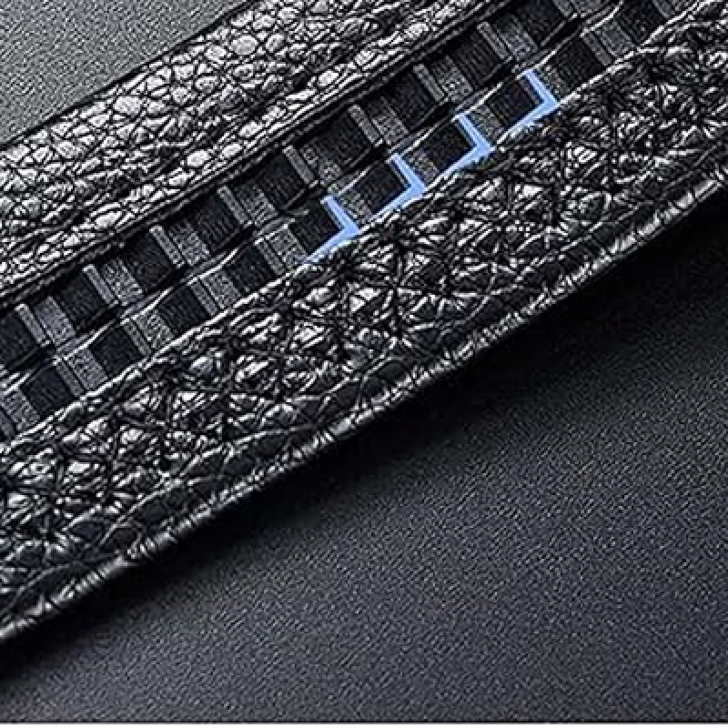 Men's Vegan Leather Belt for Men, Formal/Casual,Autolock,Black | Fit on up to 38 Inches Waist size
