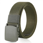 Men's Nylon Fabric Belt for Men, Plastic Flap Buckle, fits on upto 40 inches waist size