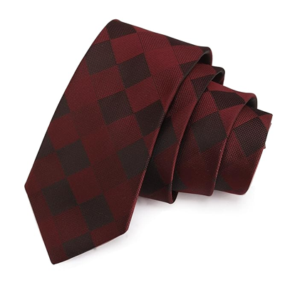 Dual Shade Orange Colored Microfiber Necktie For Men