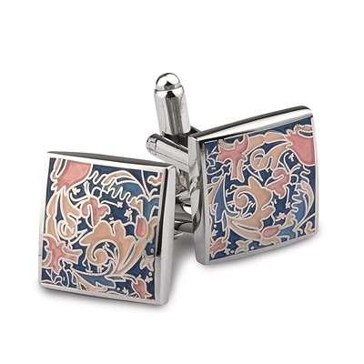 Designer Multicolor Enamel Cufflinks for Men