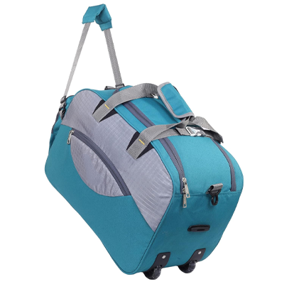 65L Duffle Bag for Travelling | Lightweight Polyester Trolley Bag with Wheels