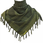 Men's And Women's Military Shemagh Actual Army Quality, Tactical, Olive Green, Cotton Multi Purpose Scarf For All Seasons, Soft And Breathable