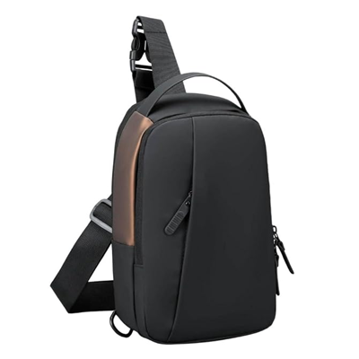 Waterproof Polyester Slim Unisex Crossbody Sling Bag Chest Backpack Men's Shoulder Bag