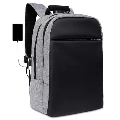 Anti Theft Number Lock Backpack Bag with 15.6 Inch Laptop Compartment, USB Charging Port & Organizer Pocket for Men Women Boys Girls