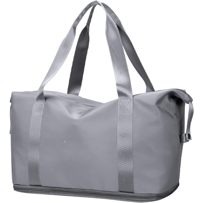 Nylon 41 Cms Imported Foldable Travel Duffle Bag for Women, Expandable Lightweight Waterproof Carry Weekender Overnight Luggage Bag (Grey)