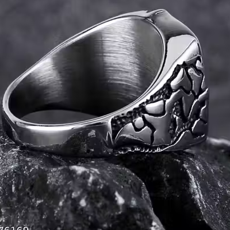 Men's Vintage Pirate Nautical Cross Band Style Biker Ring