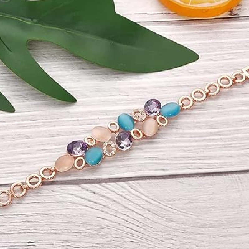 Latest Stylish Rose Gold Austrian Crystal Bracelet