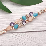 Latest Stylish Rose Gold Austrian Crystal Bracelet