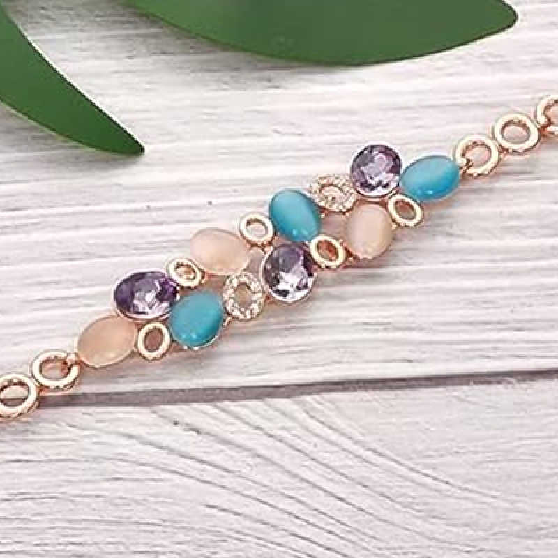 Latest Stylish Rose Gold Austrian Crystal Bracelet