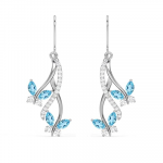 Sterling Silver Butterfly Pendant Earring