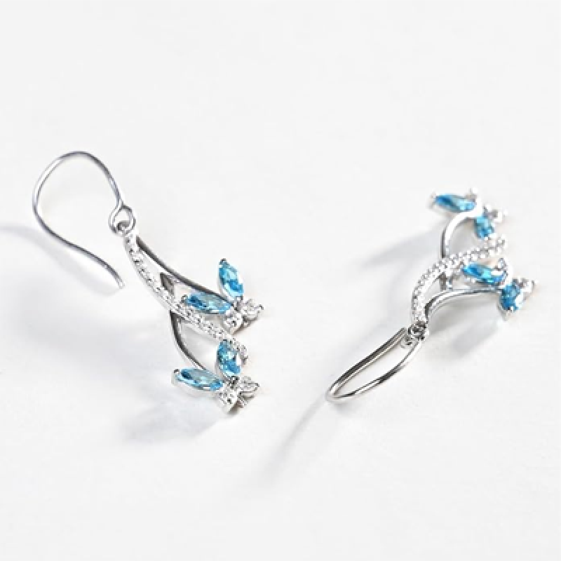 Sterling Silver Butterfly Pendant Earring
