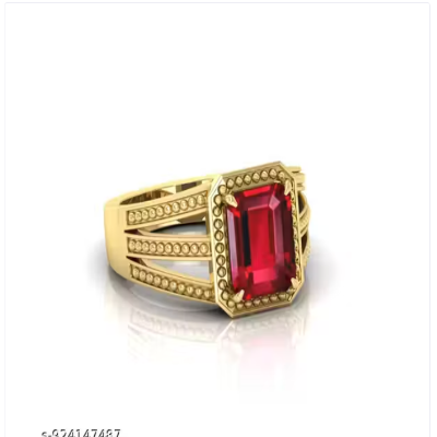 AGR 5.25 ratti Luxury Ruby (Manik) Stone Ring