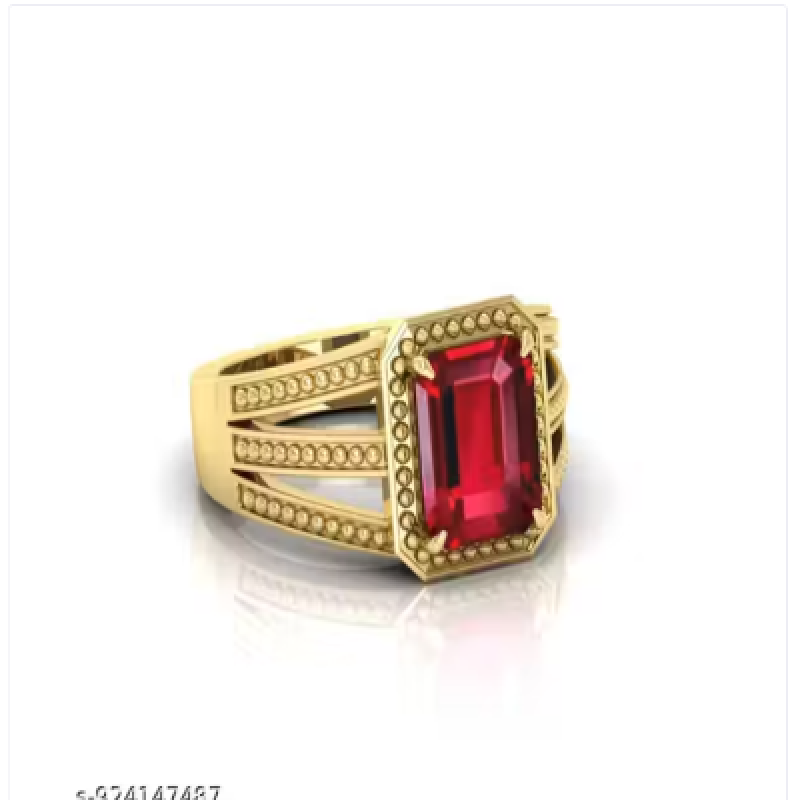 AGR 5.25 ratti Luxury Ruby (Manik) Stone Ring