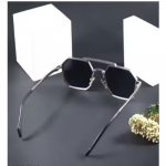 Men Silver Metal Round , UV Protected Iron Man Sunglasses
