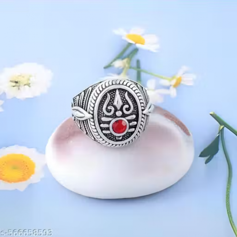 Stylish Trending Mahakal Shiva Trishul Ring for Men & Women
