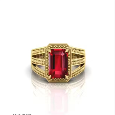 AGR 5.25 ratti Luxury Ruby (Manik) Stone Ring