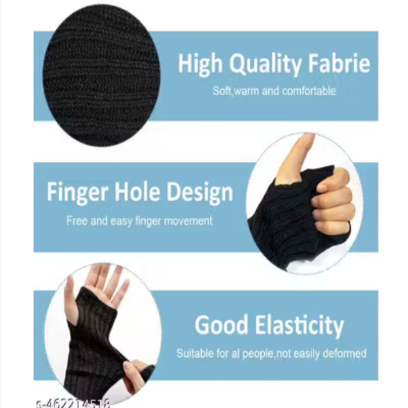 Arm Warmers for Women Long Fingerless Gloves Winter Knitted Arm Sleeves Fashion Wrist Warmers