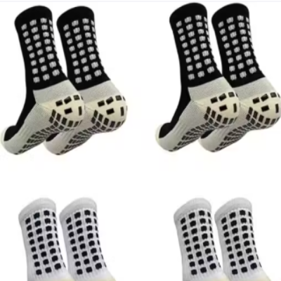 Anti-Slip Rubber Grip socks for footballers, Thick Cushion Sports Socks for Running, Gym, Training