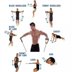Double Toning Tube Resistance Tube for Home Gym Exercisers