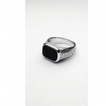 Fancy and Trendy Silver Finger Ring For Boys And Men Stylist Silver Rings combo pack (3)