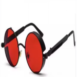 Men Brown Metal Round , Polarized Iron Man Sunglasses (Pack of 1)