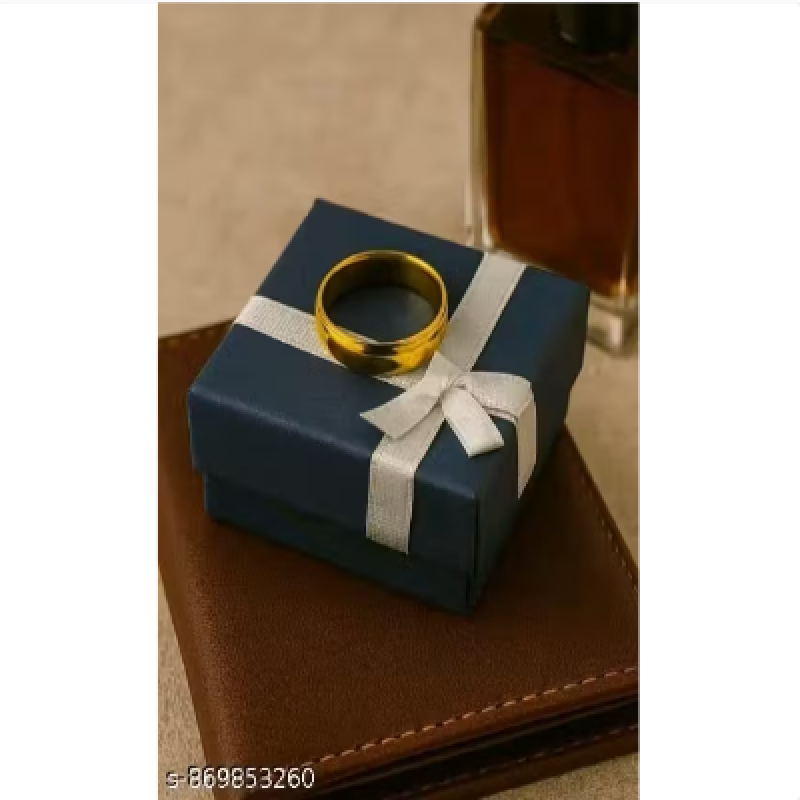 Premium Gold Tone Classic Band Ring