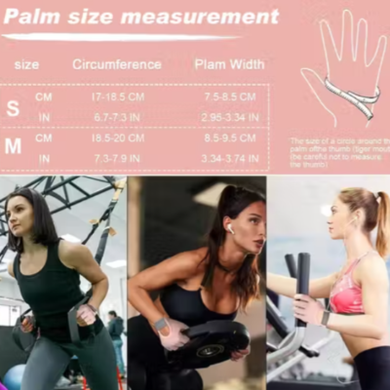 Women Workout Gloves with Anti Slip Pad Palm Design Compression Fitness Gloves Fingerless