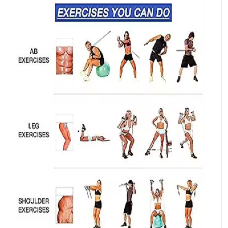 Double Toning Tube Resistance Tube for Home Gym Exercisers