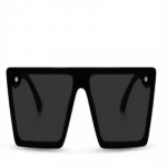 Black Stylish Sunglasses for Men UV Protection Square Frame Trendy Goggles Outdoor Driving Wear