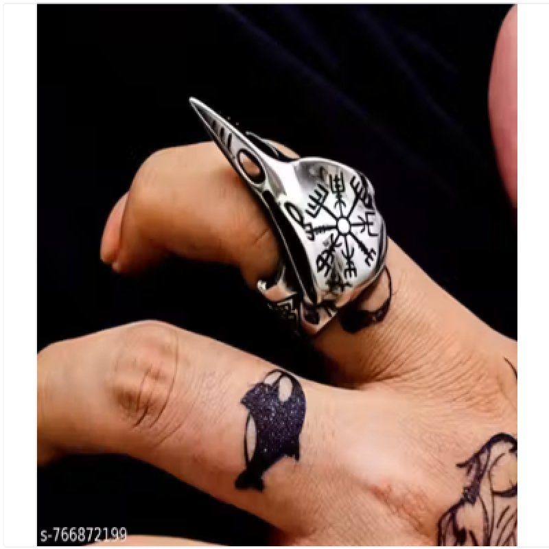 Men’s Viking Raven Skull Ring
